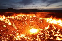 «Врата ада» — газовый кратер Дарваза в Туркменистане