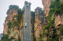 Лифт «Ста Драконов» в Китае — один из высочайших внешних лифтов мира