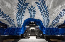 Метро Стокгольма не просто как обычная подземка, а произведение искусства с уникальным дизайном