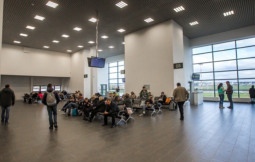 Зал ожидания в аэропорту Жуковский