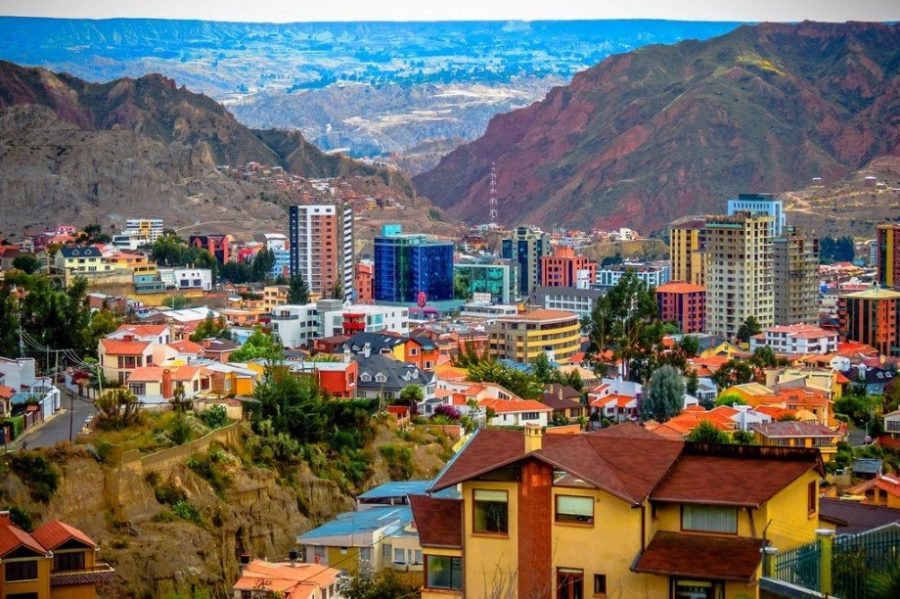 Город Ла-Пас в Боливии