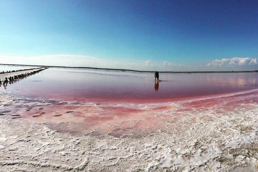 Розовое море фото где находится