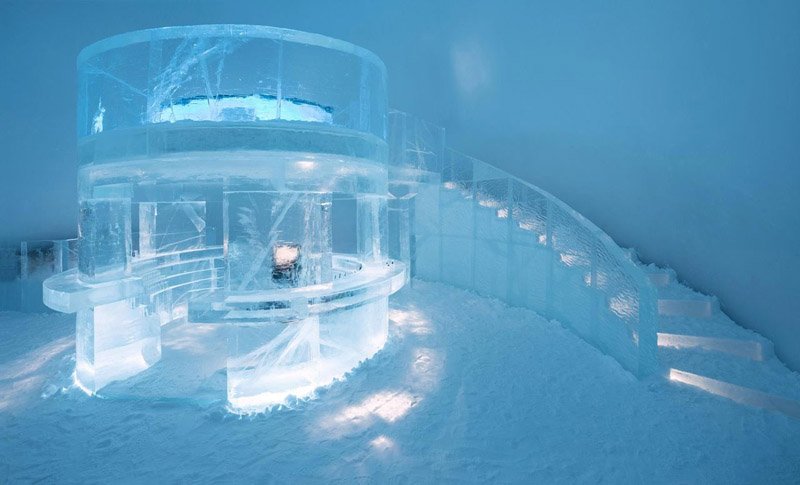 Ледяная гостиница в Швеции