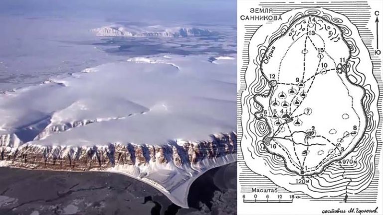 Земля санникова карта