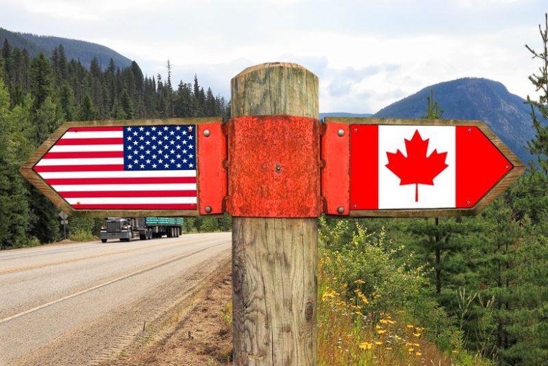Граница между США и Канадой