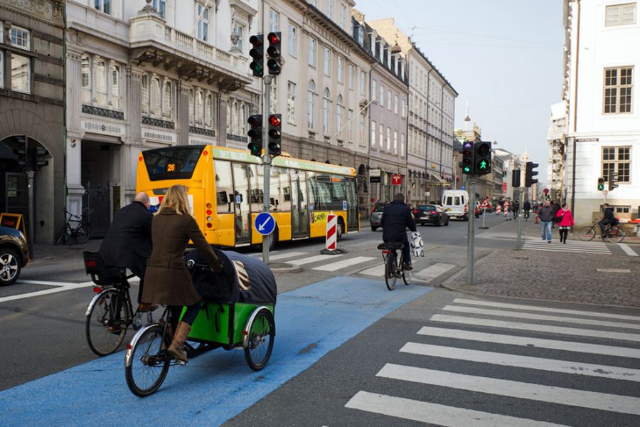 Велосипедные дорожки в Дании