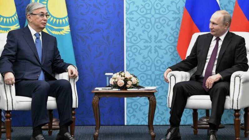 Лидеры России и Казахстана