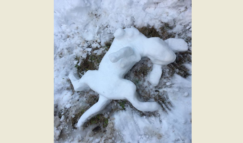 Снеговик пес