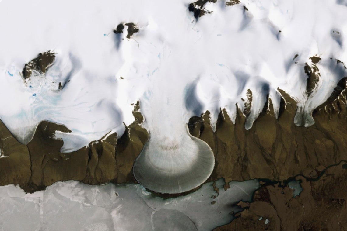 Ледник Слоновья нога в Гренландии
