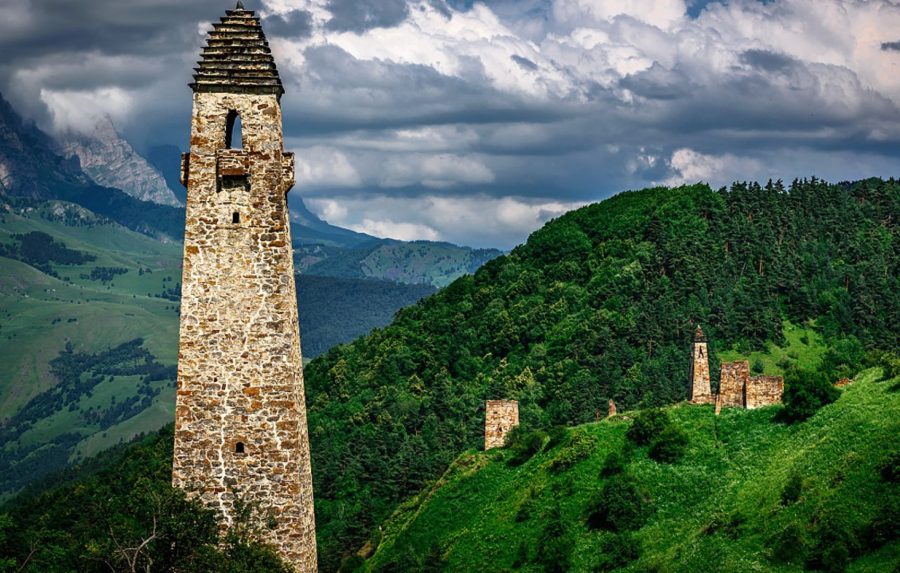 Древний башенный комплекс в Ингушетии